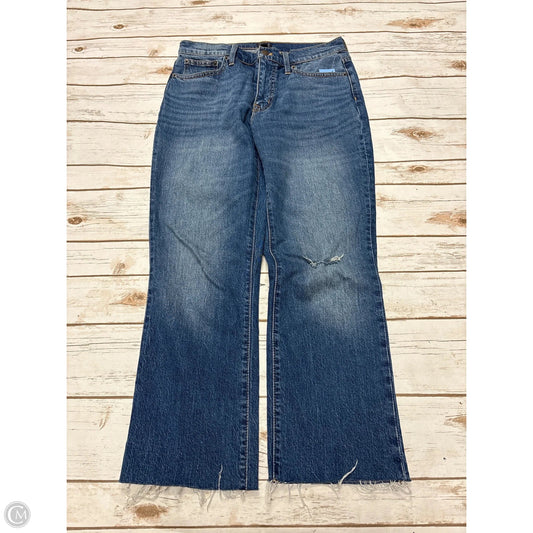 Jeans Flared By J. Crew In Blue Denim, Size: 4