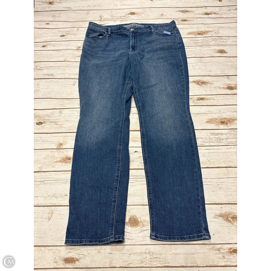 Jeans Straight By Old Navy In Blue Denim, Size: 16