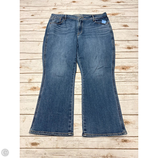 Jeans Flared By Old Navy In Blue Denim, Size: 16