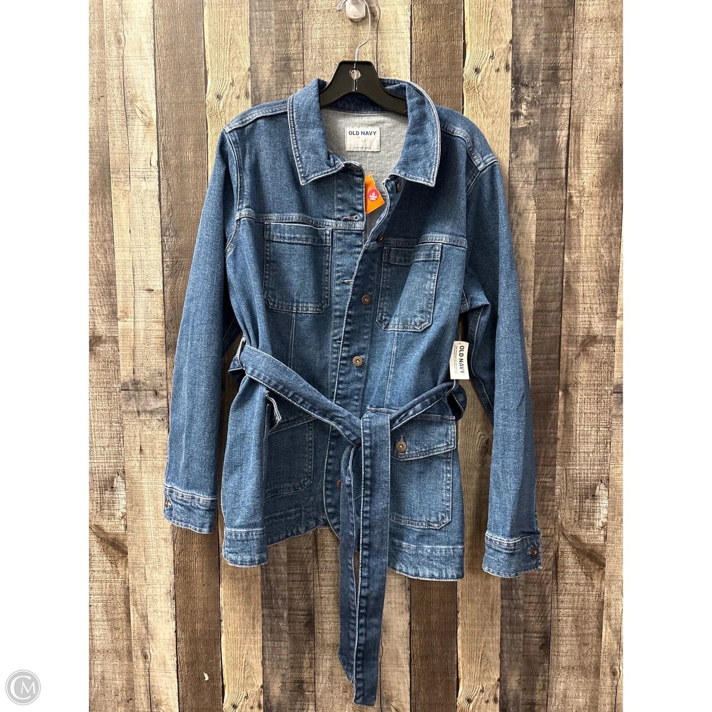 Jacket Denim By Old Navy In Blue Denim, Size: L