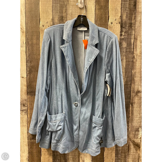 Blazer By Lane Bryant In Blue, Size: 1x