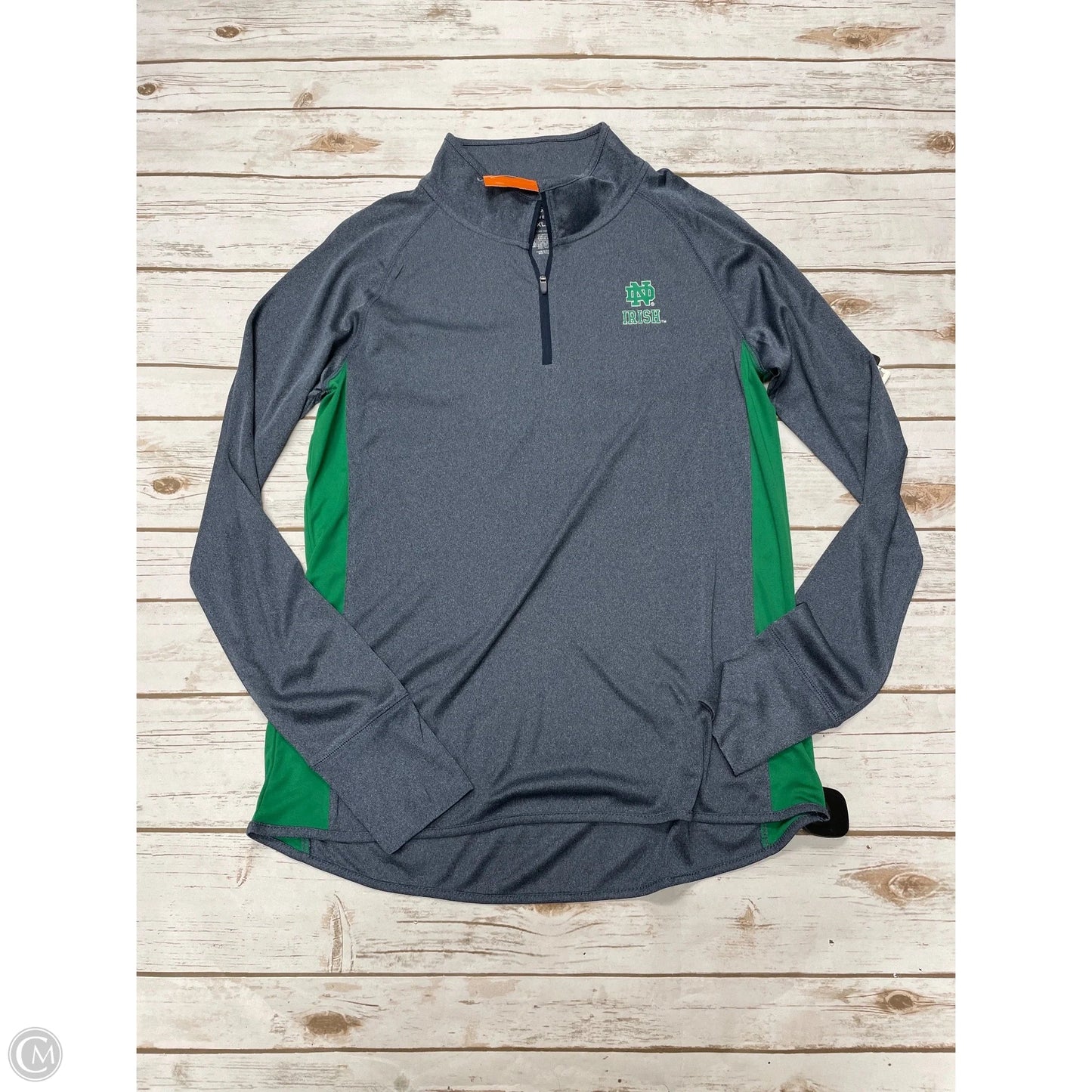 Athletic Top Long Sleeve Collar By Colosseum In Blue, Size: Xl