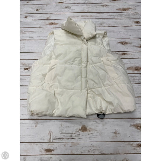 Vest Puffer & Quilted By Cmf In Ivory, Size: L
