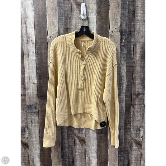Sweater Cardigan By Free People In Beige, Size: Xs
