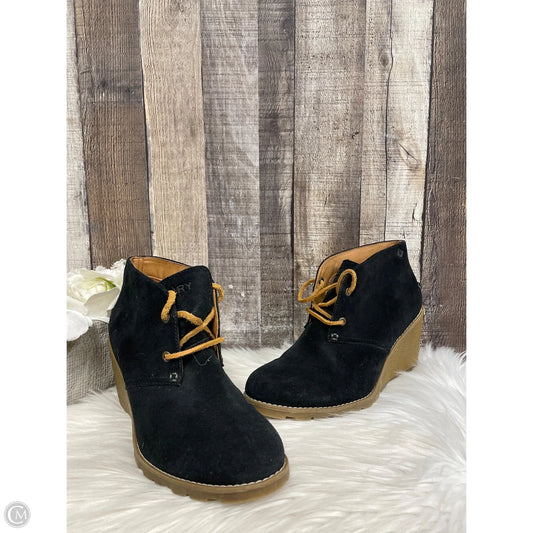 Shoes Heels Wedge By Sperry In Black, Size: 8