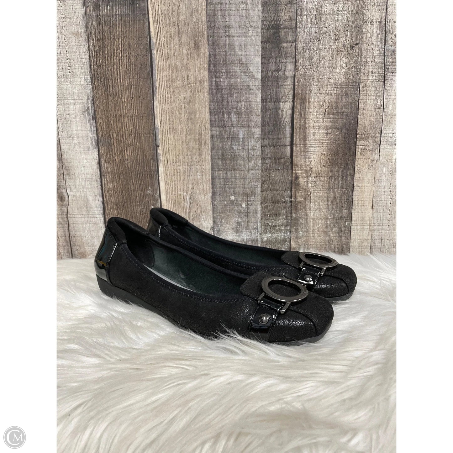 Shoes Flats By Anne Klein In Black, Size: 9.5
