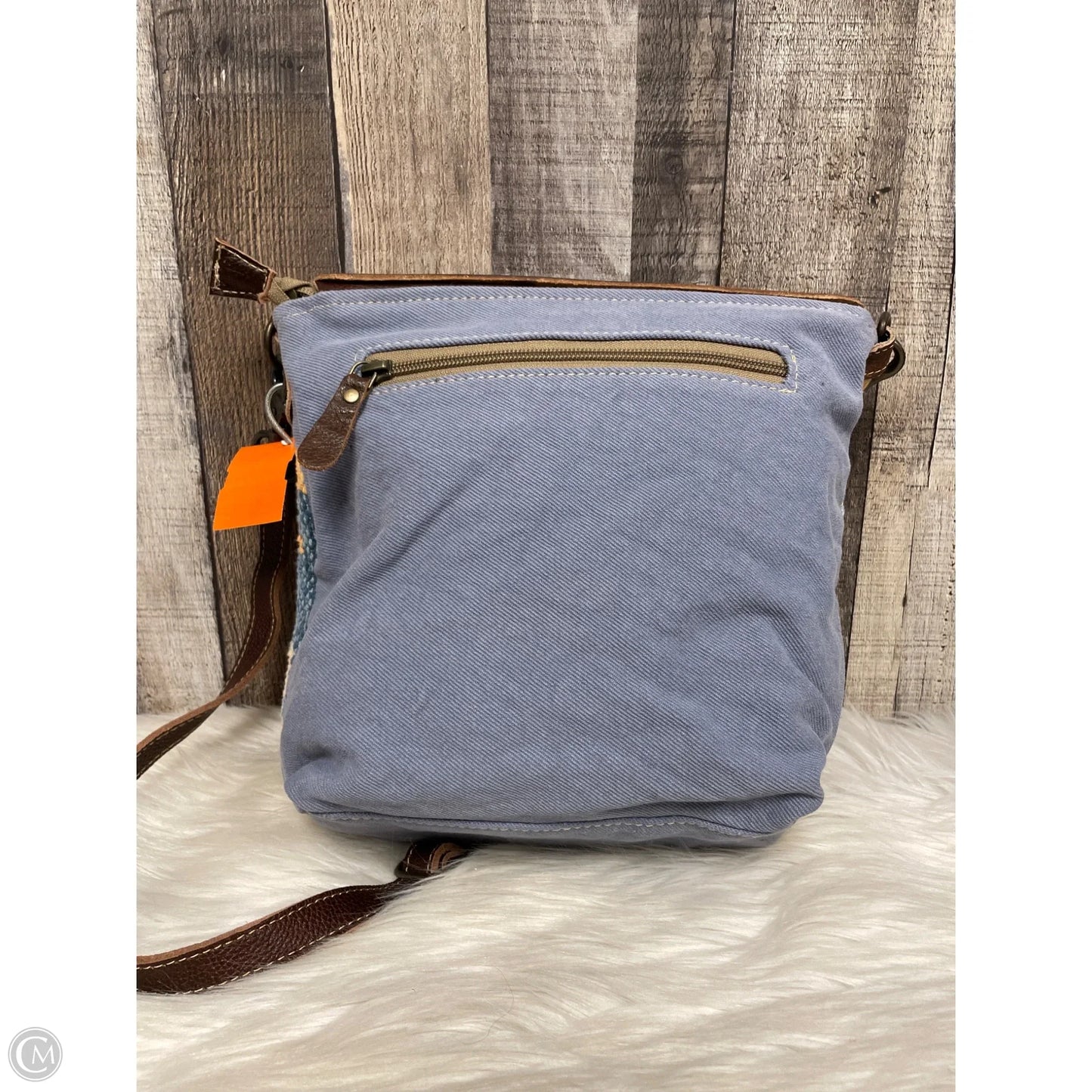 Crossbody Leather By Myra, Size: Large