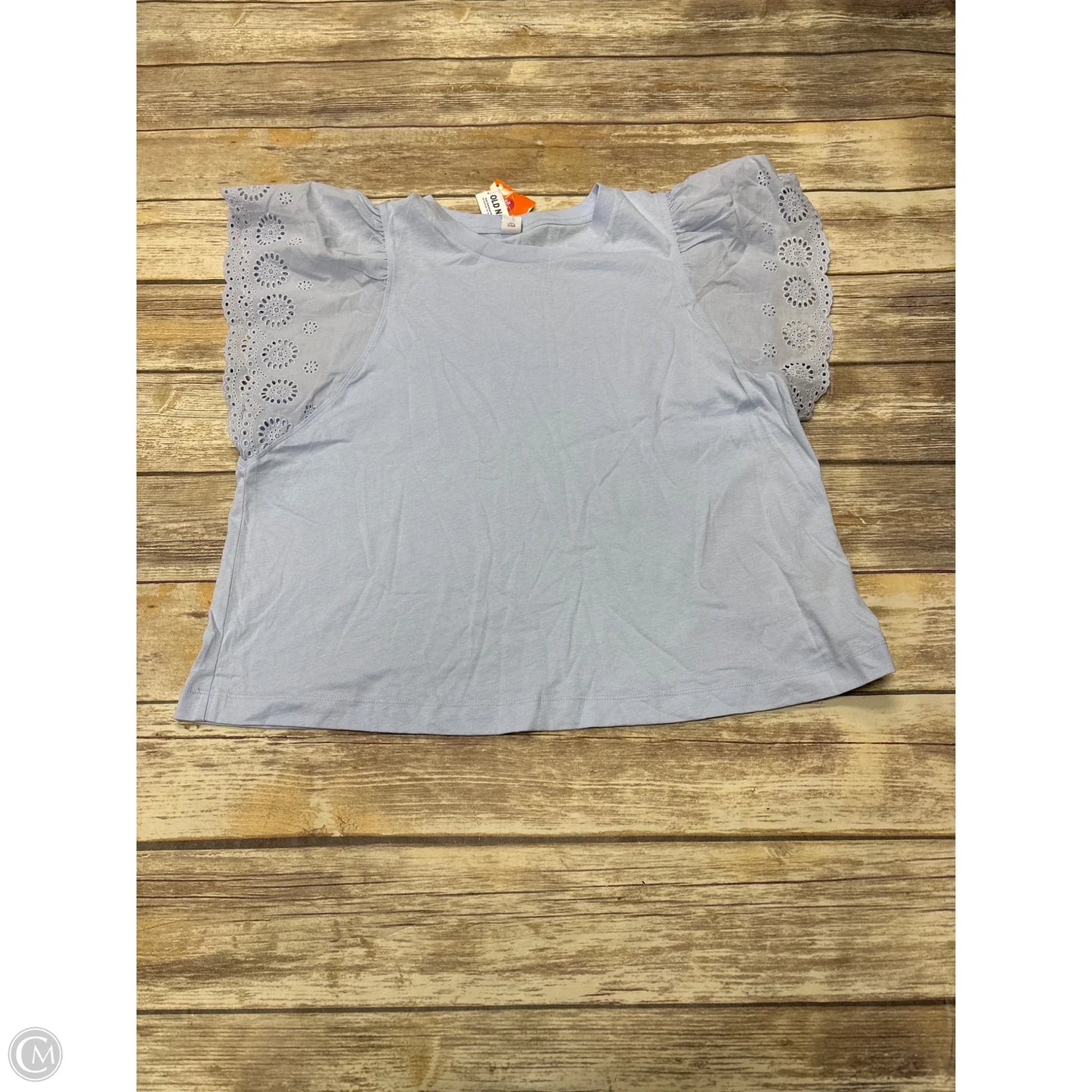 Top Short Sleeve By Old Navy In Blue, Size: L