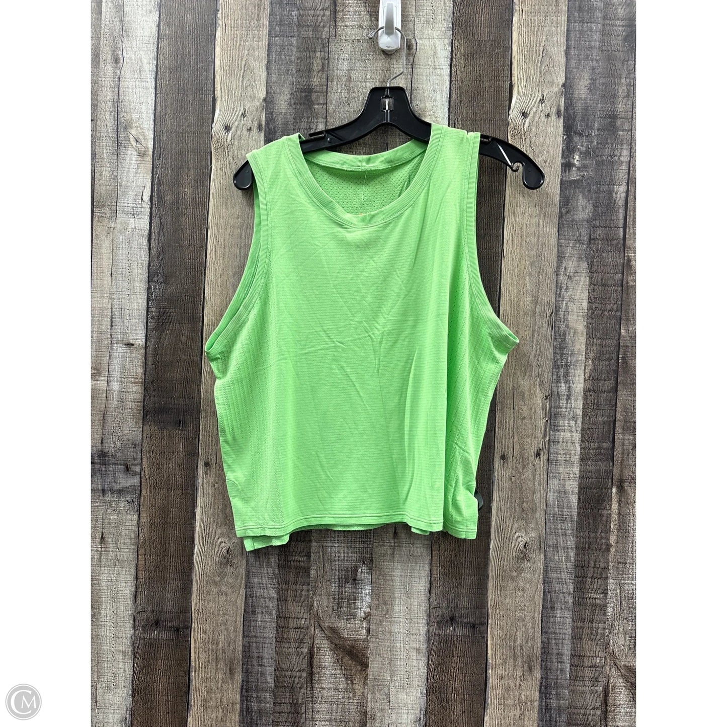 Athletic Tank Top By Lululemon In Green, Size: Xl