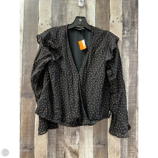 Top Long Sleeve By Sanctuary In Polkadot Pattern, Size: Xs