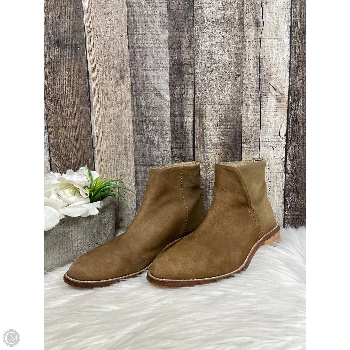 Boots Ankle Flats By Free People In Brown, Size: 5.5