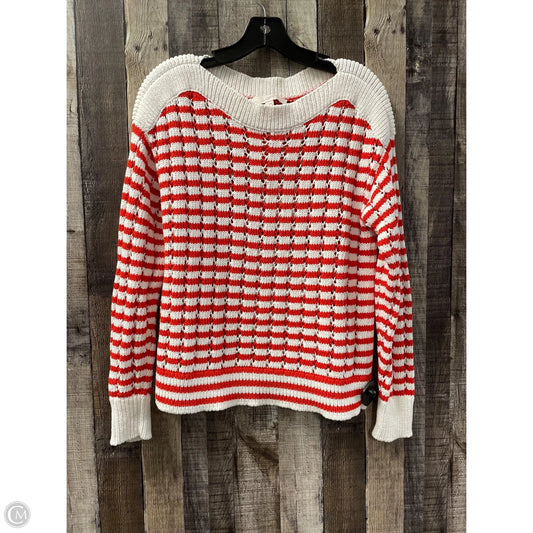 Sweater By Loft In Red & White, Size: S