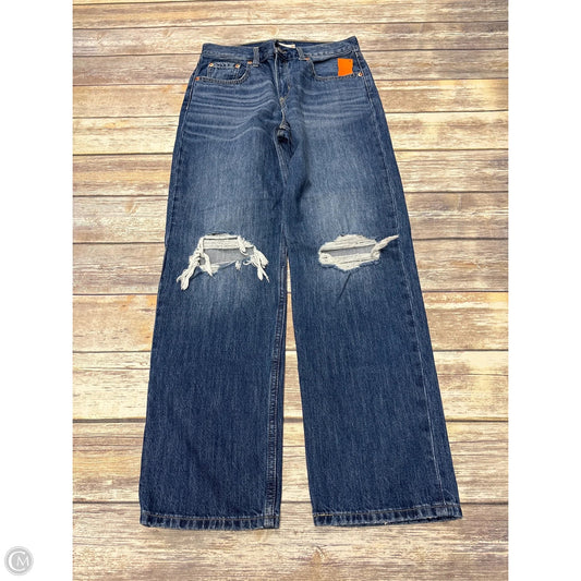 Jeans Straight By Levis In Blue Denim, Size: 6