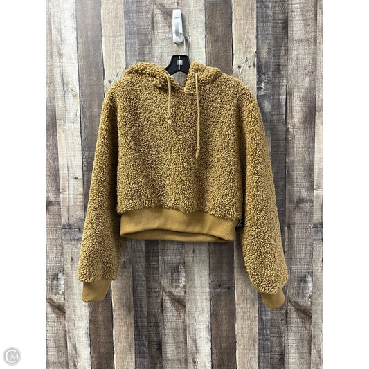 Jacket Fleece By Forever 21 In Gold, Size: M