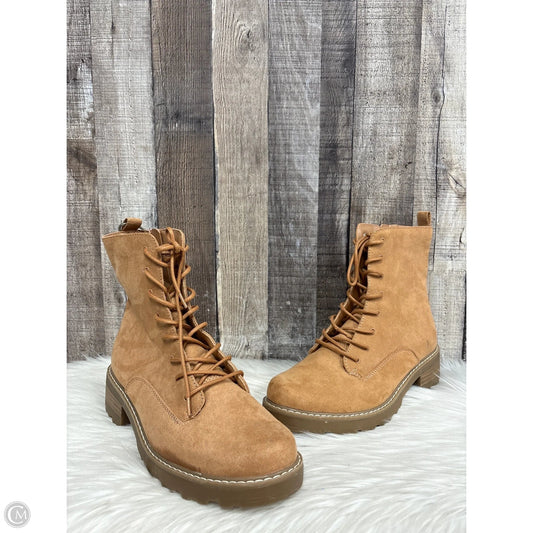 Boots Combat By Universal Thread In Tan, Size: 9.5