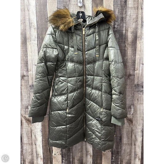 Coat Puffer & Quilted By Guess In Green, Size: L