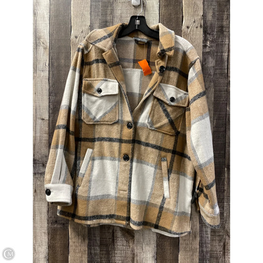 Athletic Jacket By Sweet Lovely In Plaid Pattern, Size: S
