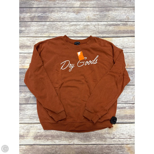 Sweatshirt Crewneck By Originality In Bronze, Size: M