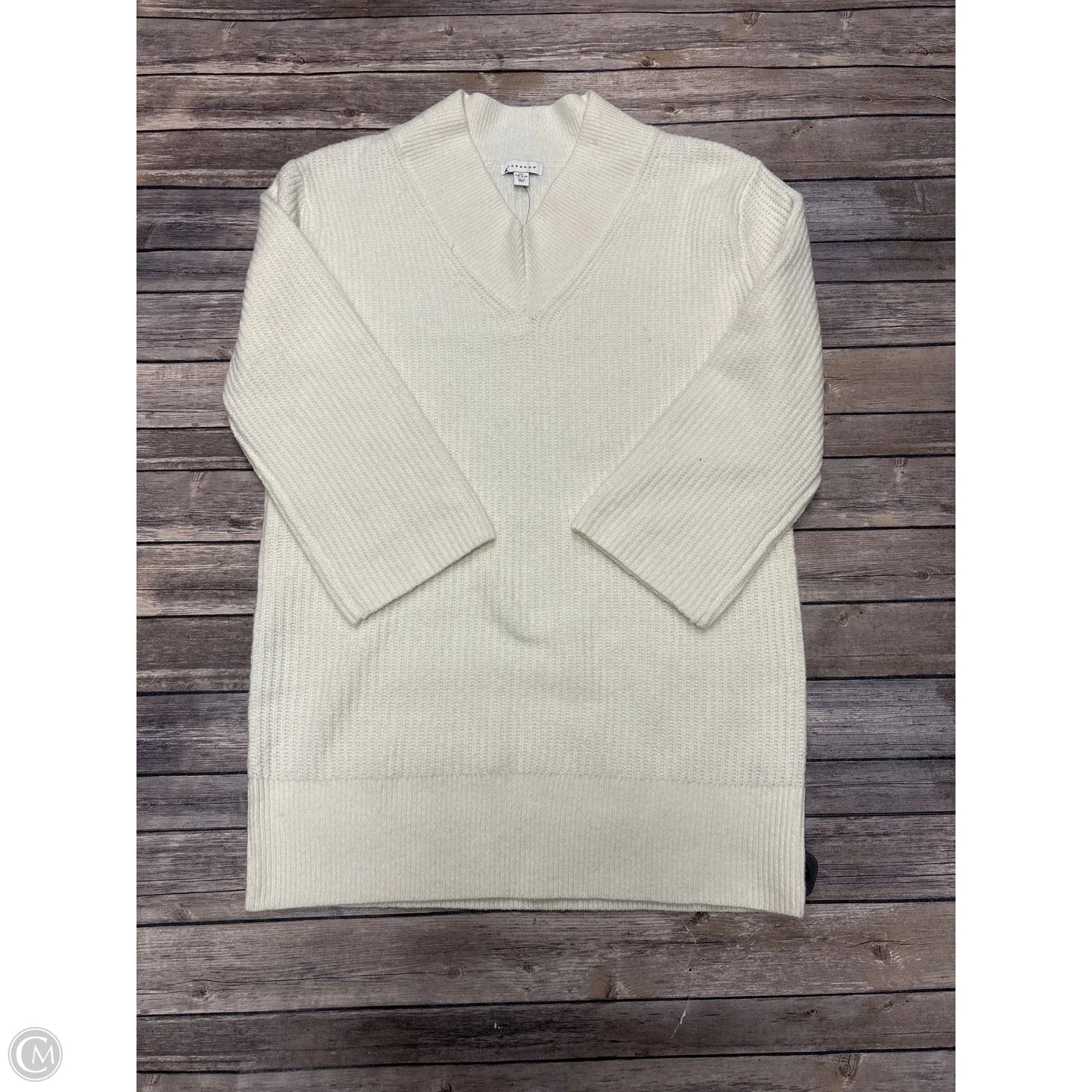 Sweater By Top Shop In Ivory, Size: S