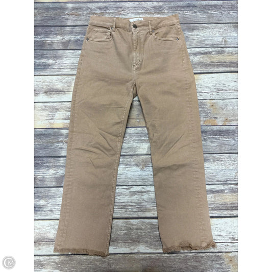 Jeans Straight By Loft In Tan, Size: 4