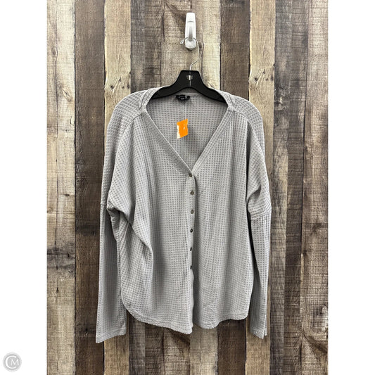 Top Long Sleeve By Ana In Grey, Size: S