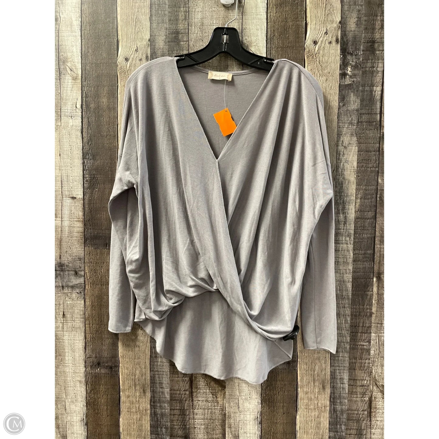 Top Long Sleeve By Altard State In Grey, Size: S