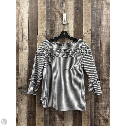 Top Long Sleeve By Talbots In Striped Pattern, Size: S