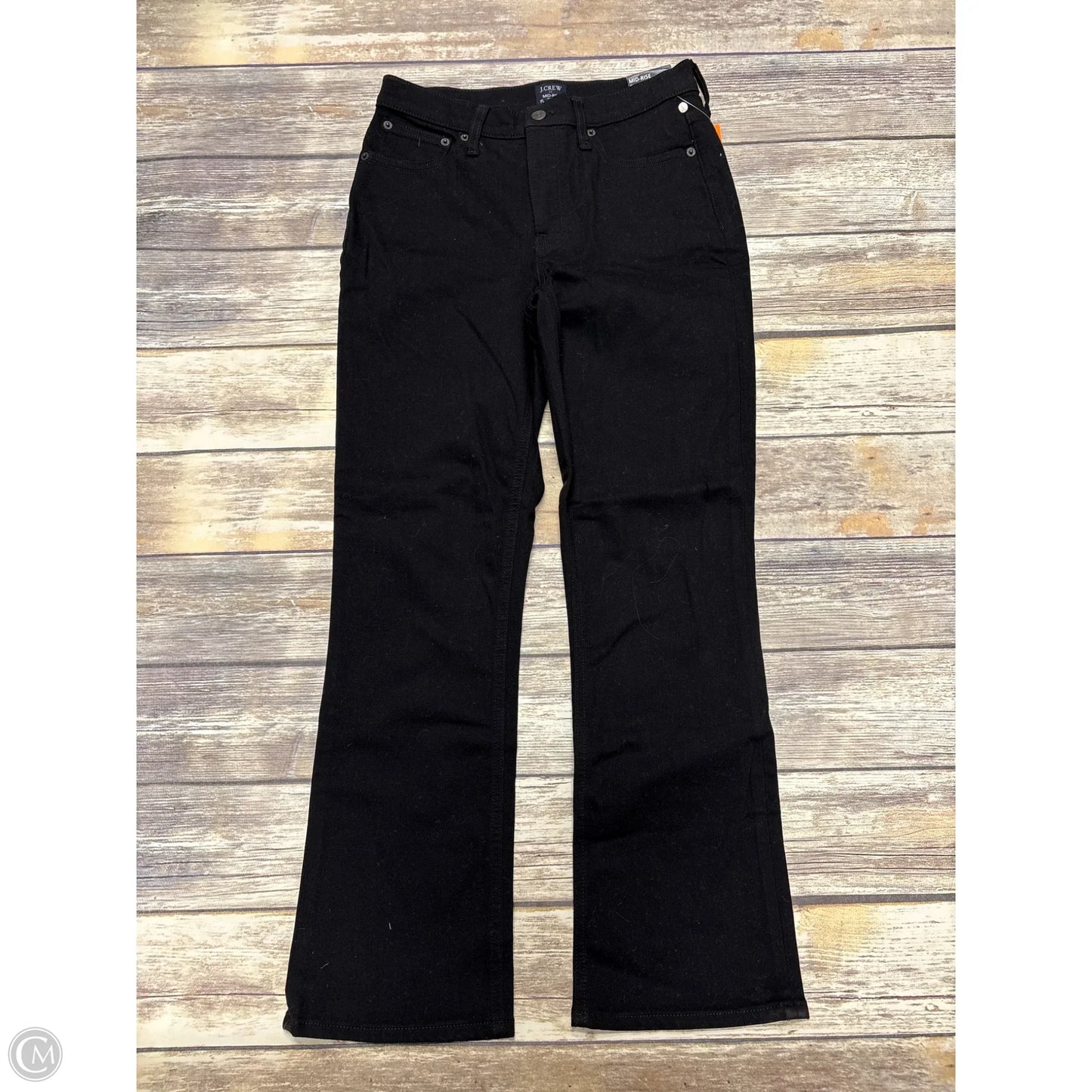 Jeans Flared By J. Crew In Black Denim, Size: 2