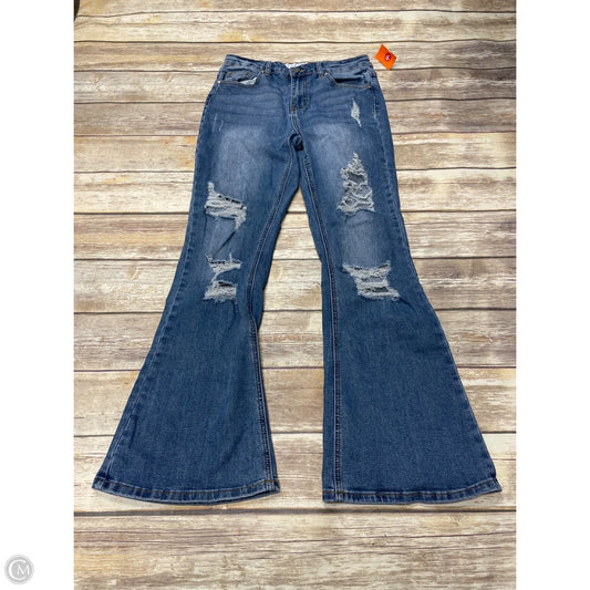 Jeans Flared By Indigo Rein In Blue Denim, Size: 6