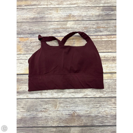 Athletic Bra By Athleta In Maroon, Size: M