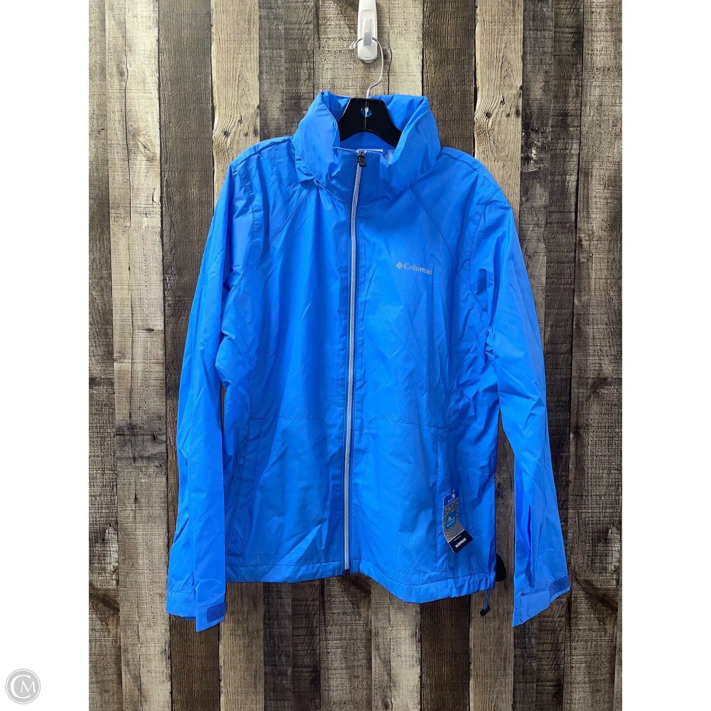 Jacket Windbreaker By Columbia In Blue, Size: Xxl
