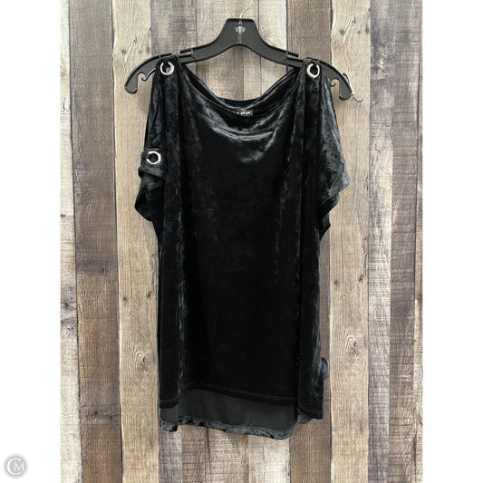 Top Short Sleeve By Cable And Gauge In Black, Size: Xl