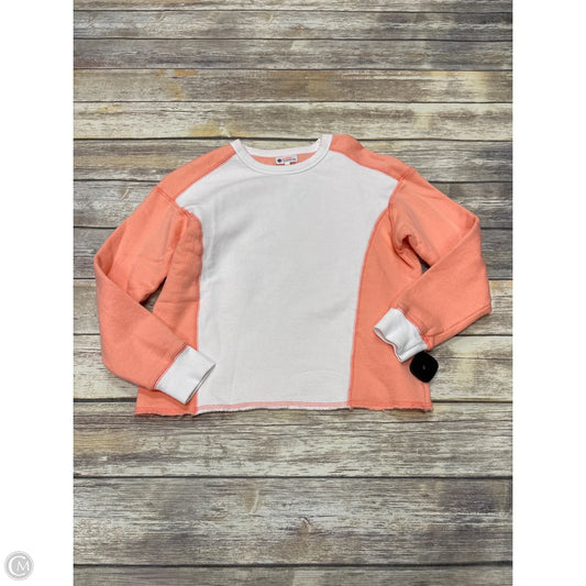 Sweatshirt Crewneck By Sundry In Peach, Size: Xs