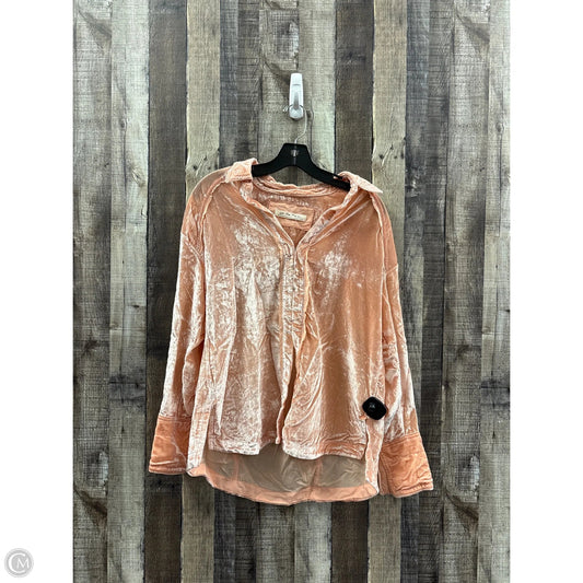 Top Long Sleeve By We The Free In Peach, Size: Xs