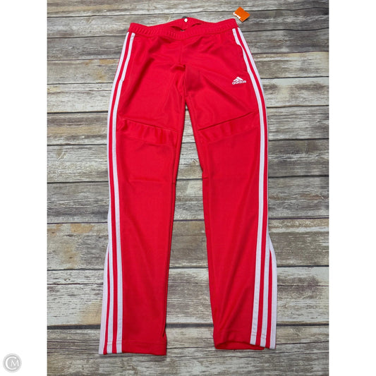 Athletic Pants By Adidas In Coral, Size: S