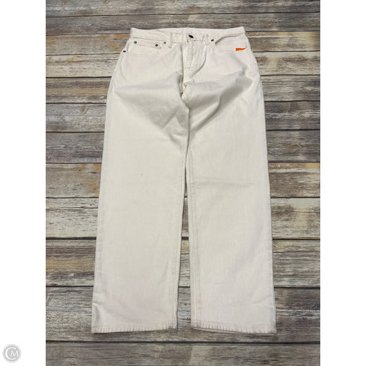 Jeans Straight By Gap In Beige, Size: 14