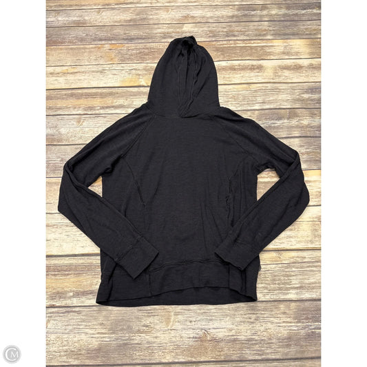 Athletic Top Long Sleeve Hoodie By Lululemon In Black, Size: 6