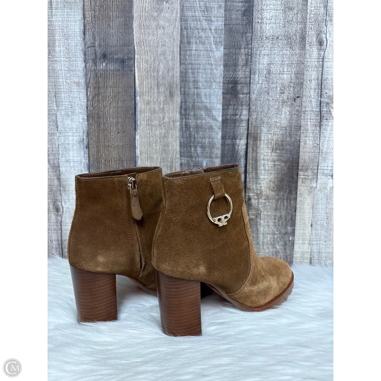 Boots Designer By Tory Burch In Brown, Size: 6