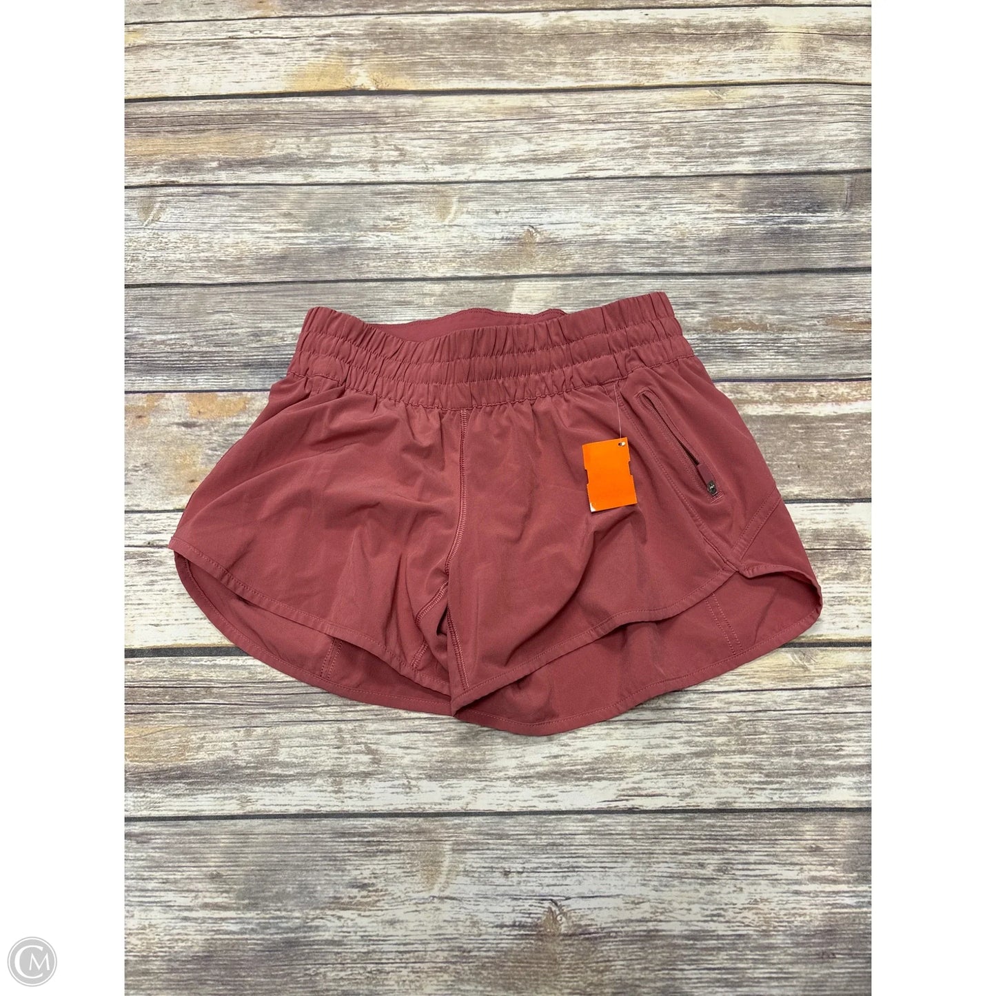 Athletic Shorts By Lululemon In Pink, Size: 8