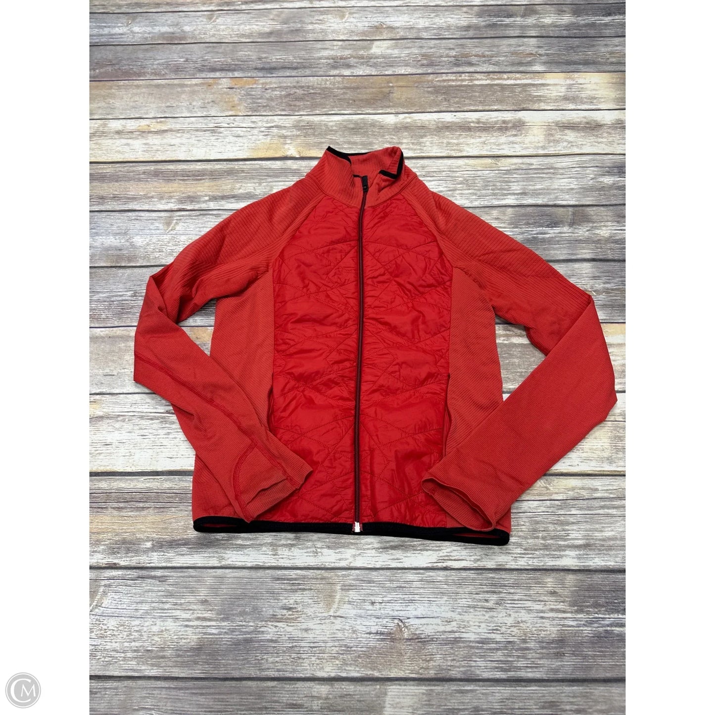Athletic Jacket By Athleta In Orange, Size: M