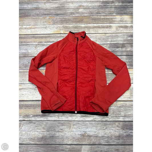 Athletic Jacket By Athleta In Orange, Size: M