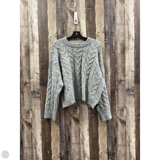 Sweater By Abercrombie And Fitch In Grey, Size: M
