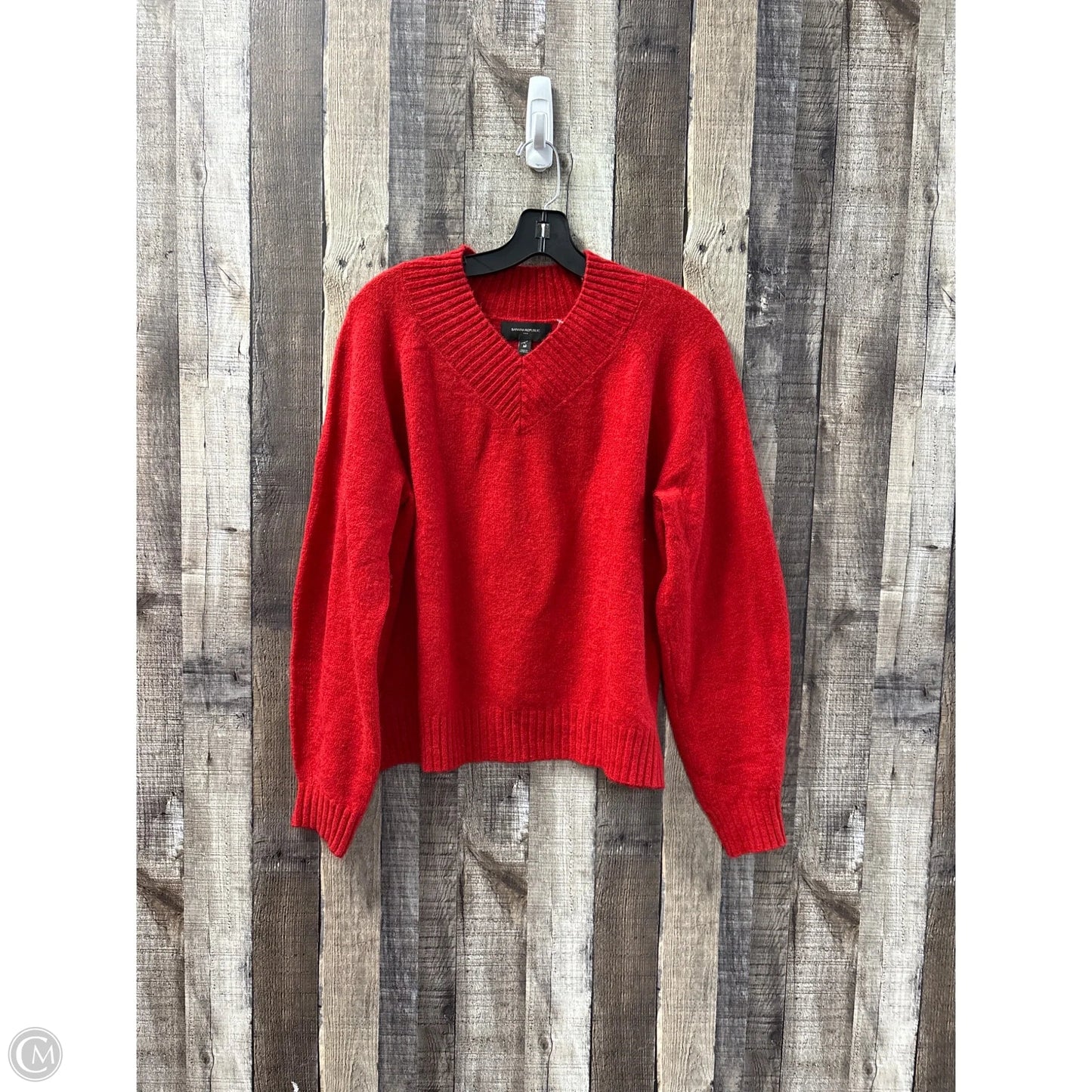 Sweater By Banana Republic in Red