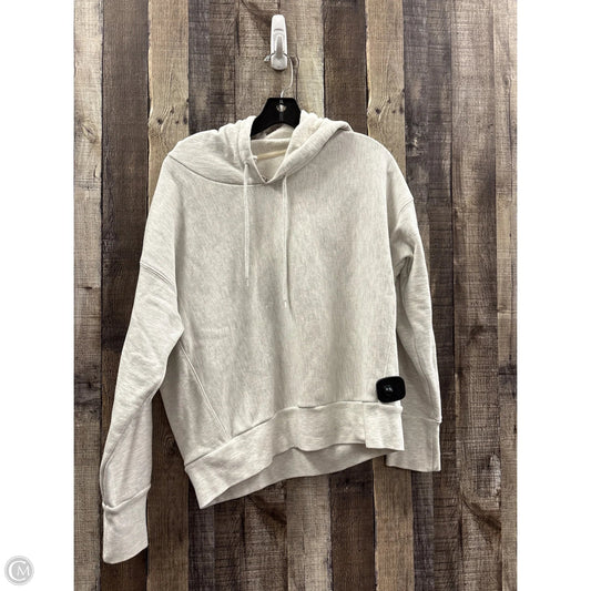 Athletic Sweatshirt Hoodie By Champion In Grey, Size: L