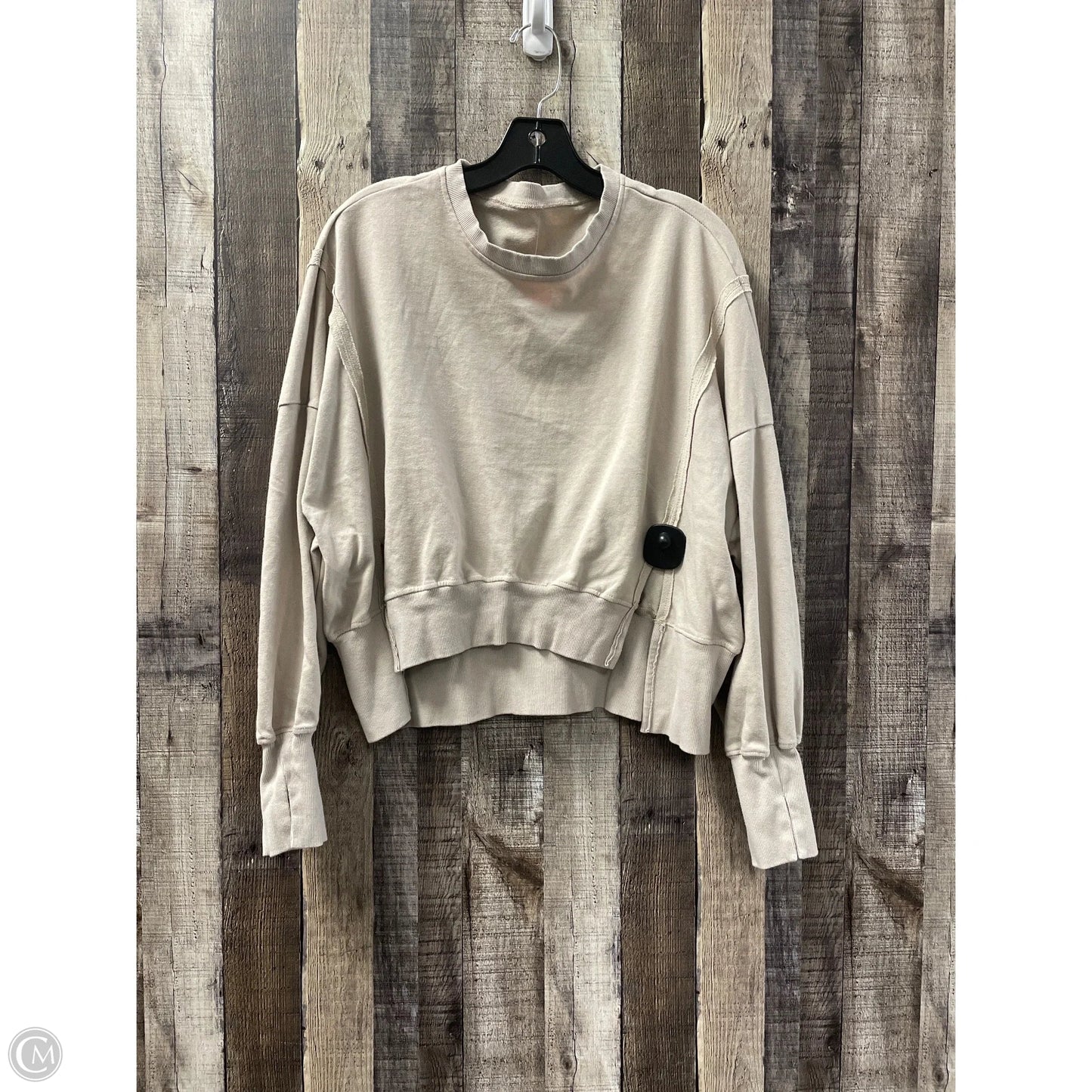 Sweatshirt Crewneck By Cme In Tan, Size: S