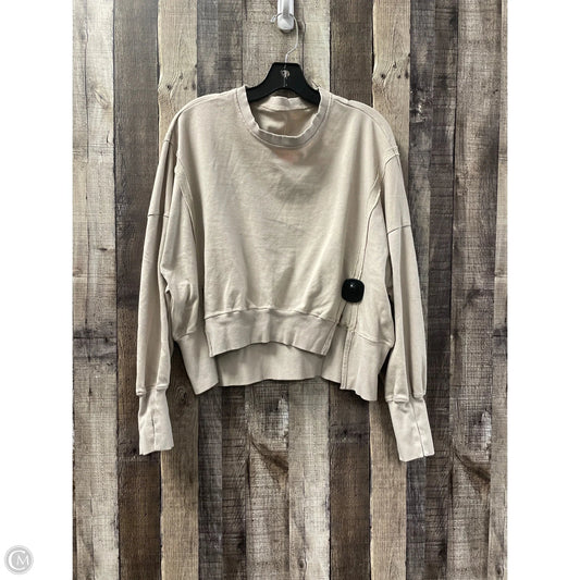 Sweatshirt Crewneck By Cme In Tan, Size: S