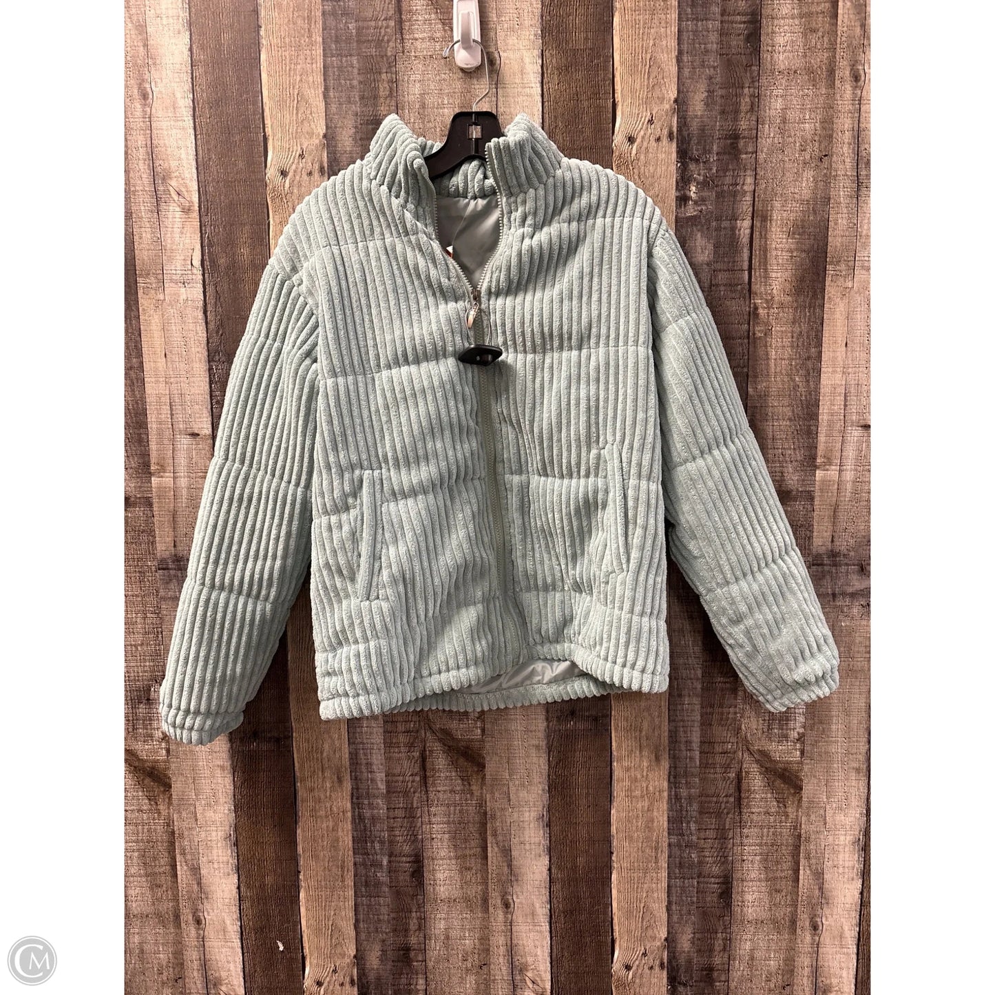 Jacket Puffer & Quilted By Shein In Blue, Size: M