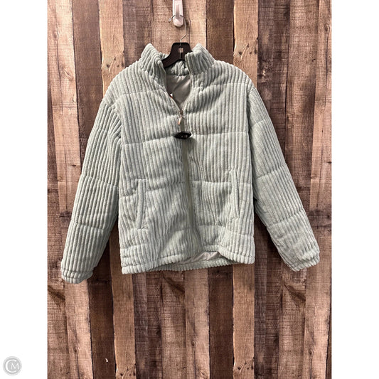 Jacket Puffer & Quilted By Shein In Blue, Size: M