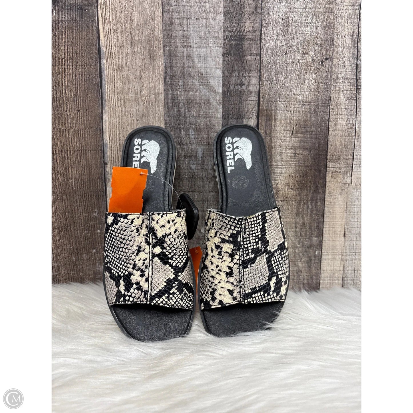 Sandals Flats By Sorel In Snakeskin Print, Size: 7