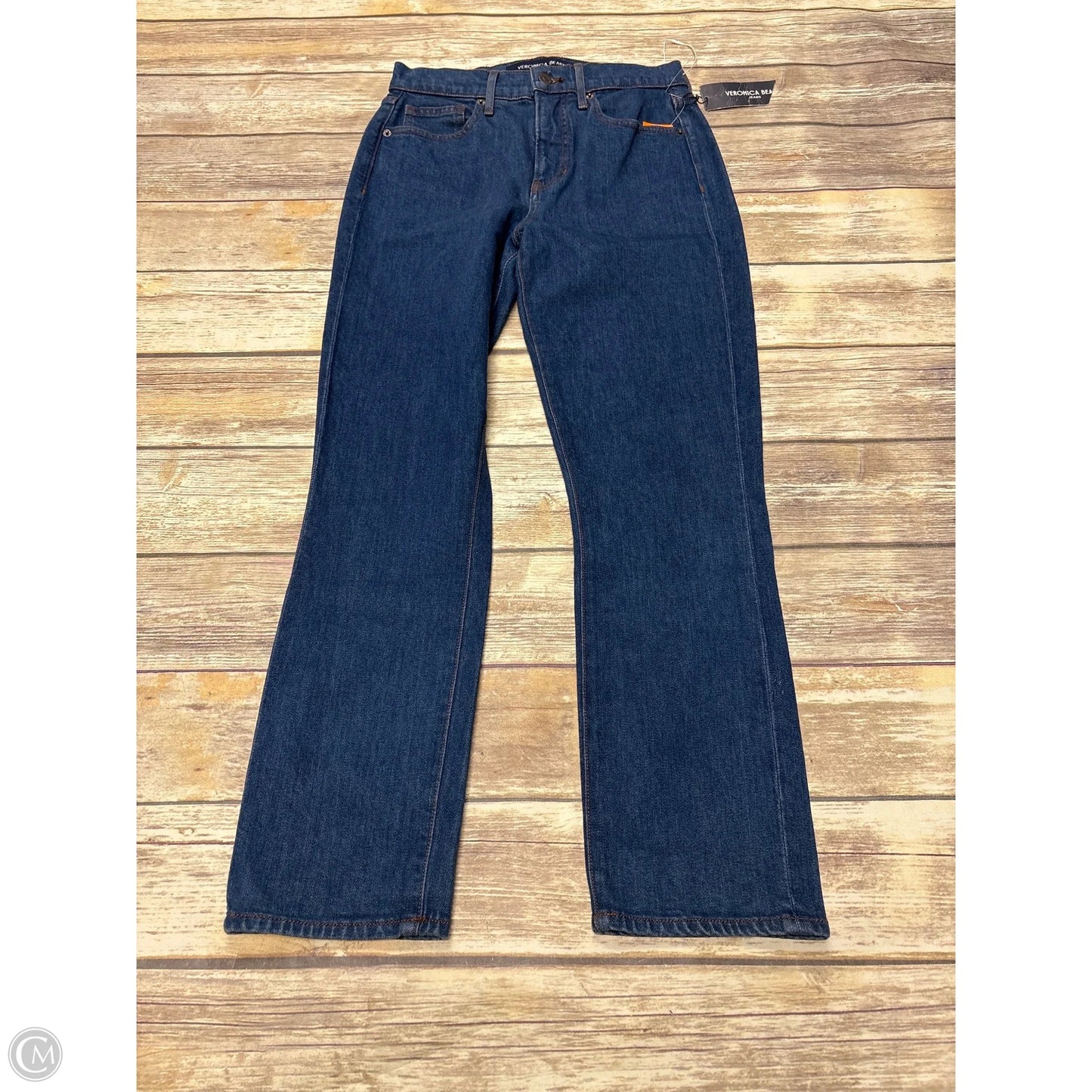 Jeans Straight By Veronica Beard In Blue Denim, Size: 2